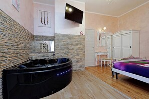 Dobbeltrom – deluxe, massasjebadekar | Privat boblebad