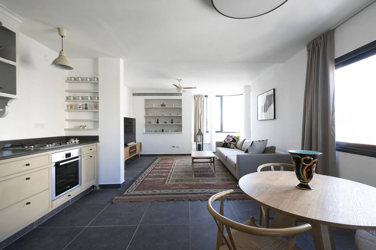 Quarto casal luxo | Sala de estar
