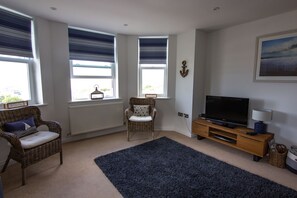 TV, DVD player, stereo