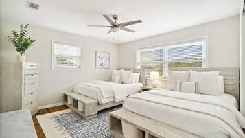 2 bedrooms, iron/ironing board, WiFi, bed sheets