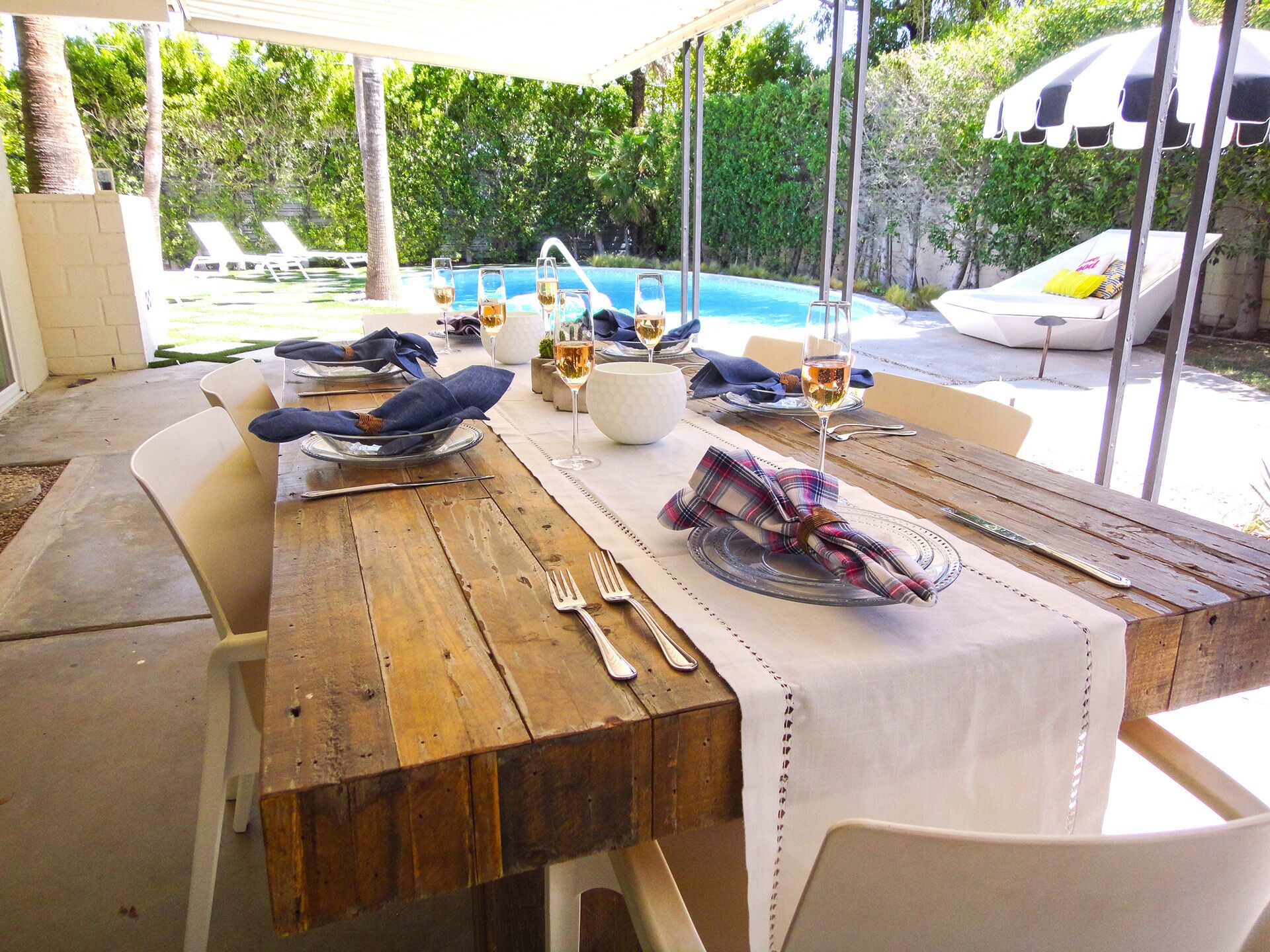 Stylish mid-century home in ideal location with incredible saltwater pool & spa