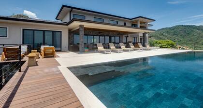 Private luxury estate with panoramic sunset views