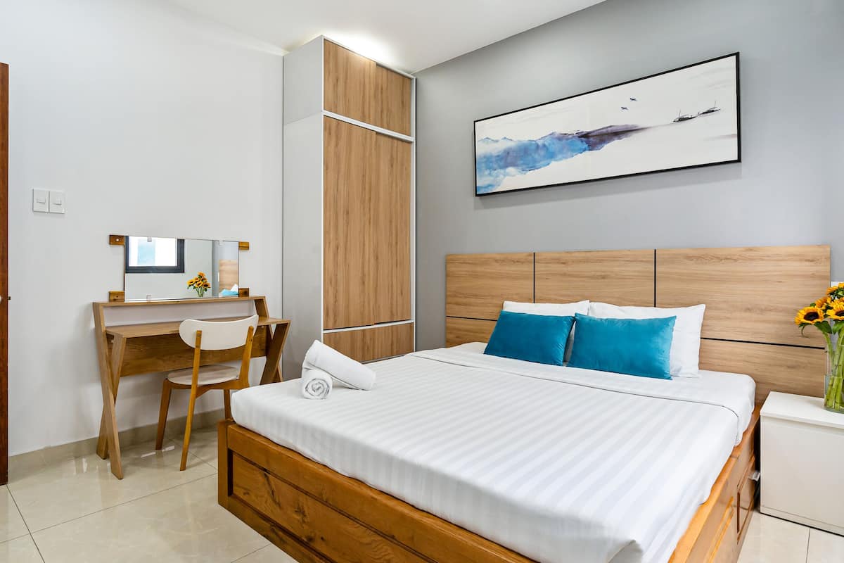 Apartamento empresarial | 1 quarto, individualmente decorados, individualmente mobiliados