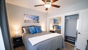 2 bedrooms, iron/ironing board, WiFi (free), bed sheets