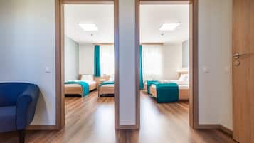 Classic-herbergi - 2 svefnherbergi | Sérvalin húsgögn, hljóðeinangrun, ókeypis þráðlaus nettenging