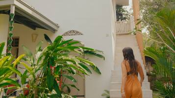 Exclusive Double Room, 1 King Bed, Balcony, Garden View | Terrace/patio