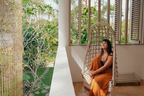 Exclusive Double Room, 1 King Bed, Balcony, Garden View | Terrace/patio - Kirinuga Boutique Retreat (Tangalle)