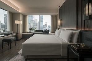 Free minibar, in-room safe, blackout curtains, iron/ironing board