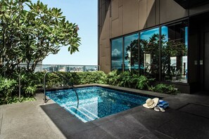 Outdoor pool, open 6:00 AM to midnight, sun loungers