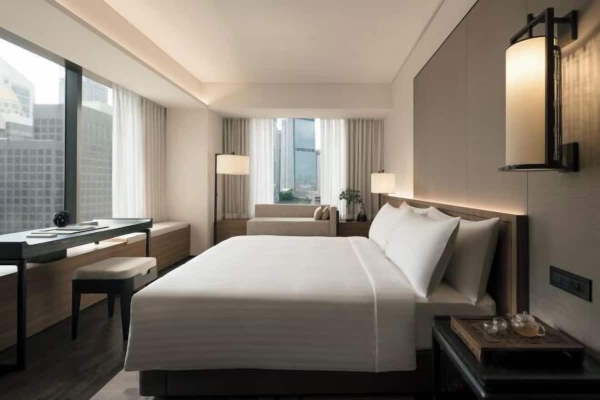 Free minibar, in-room safe, blackout curtains, iron/ironing board