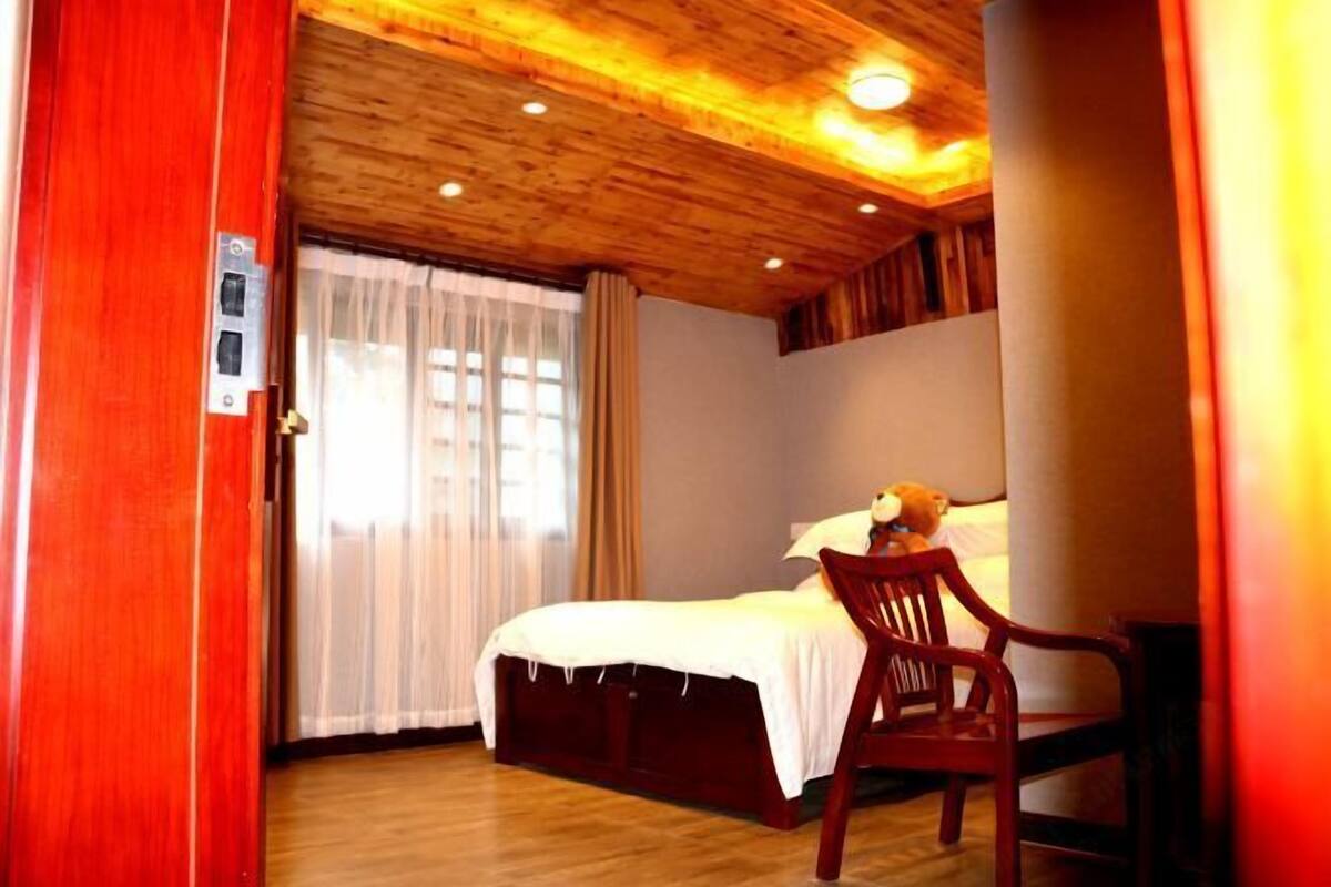 Premium bedding, memory foam beds, blackout drapes, soundproofing