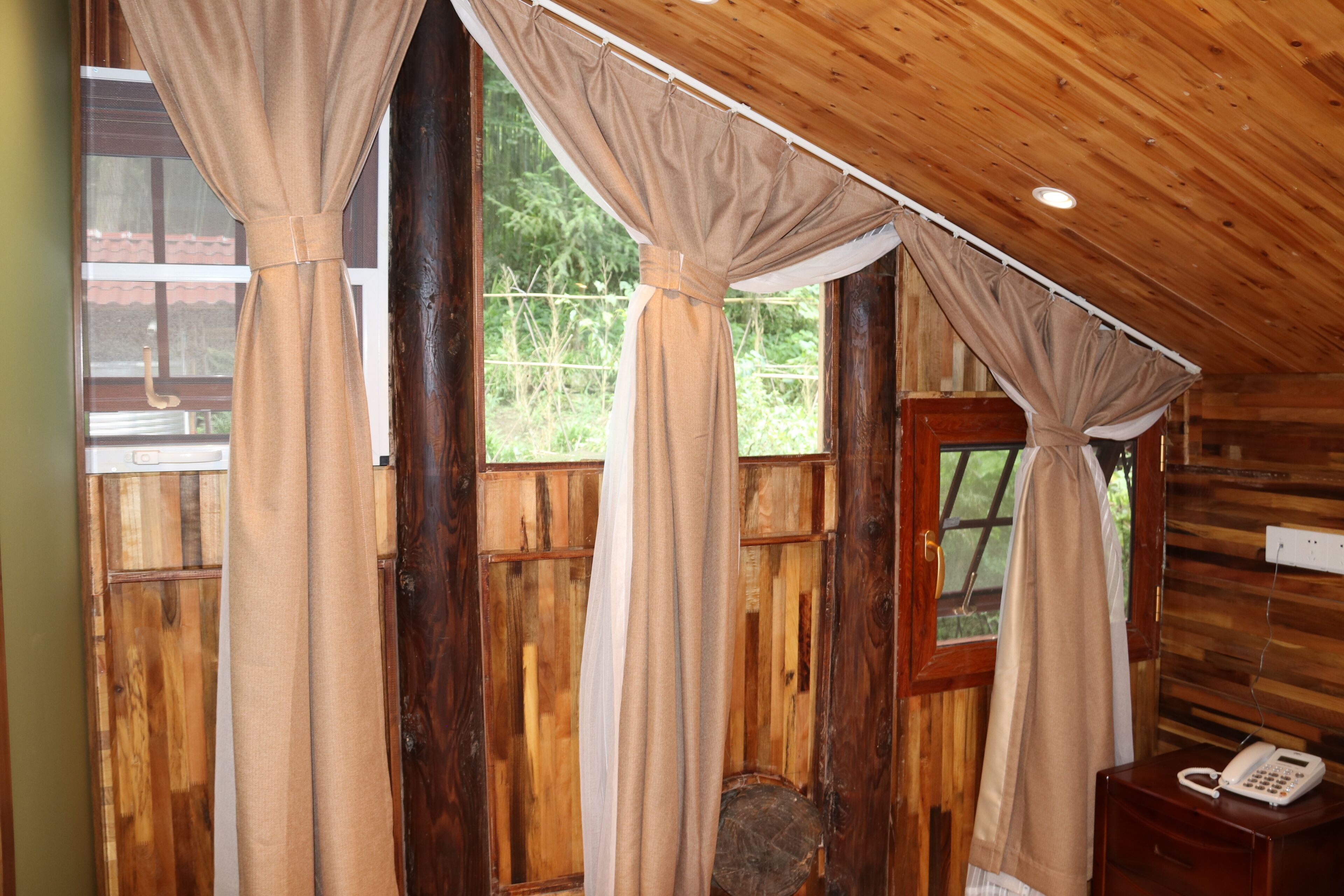 Premium bedding, memory-foam beds, blackout curtains, soundproofing