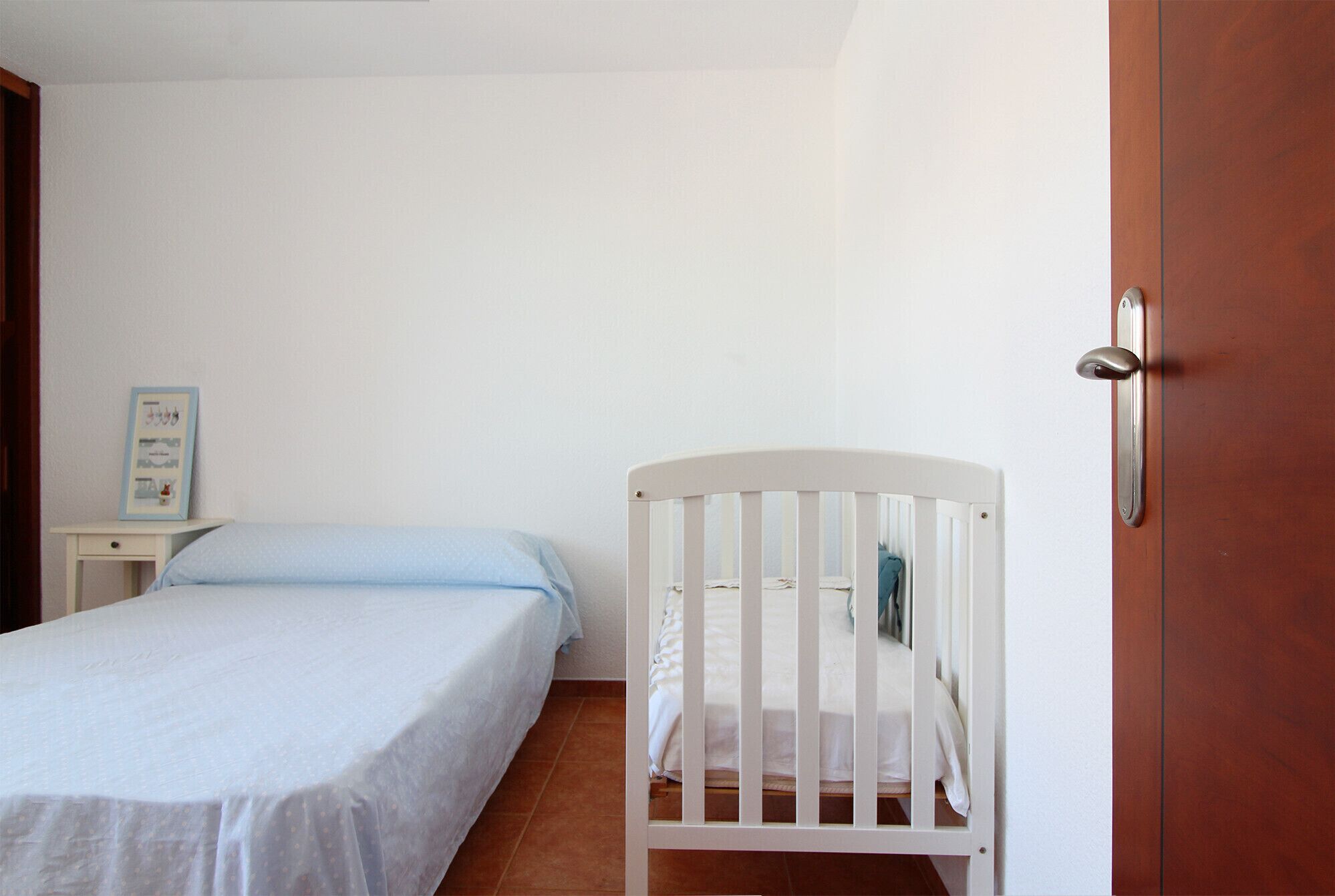 4 slaapkamers, reisbedje, beddengoed