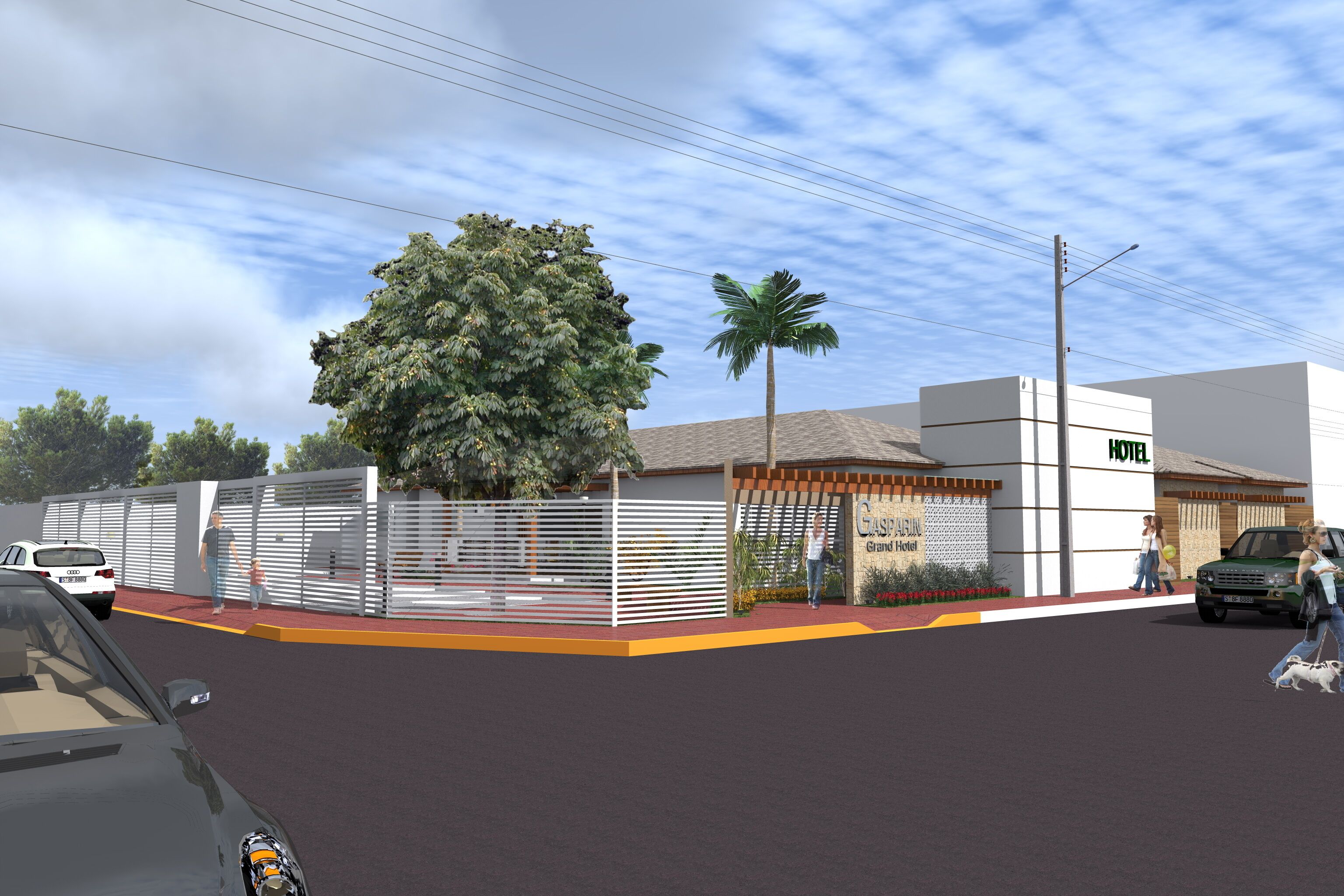 Façana frontal de l'allotjament