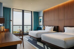 Superior Room, 2 Queen Beds, Balcony, Sea View | Hypo-allergenic bedding, in-room safe, desk, laptop workspace - Le Méridien Batumi (Batumi)