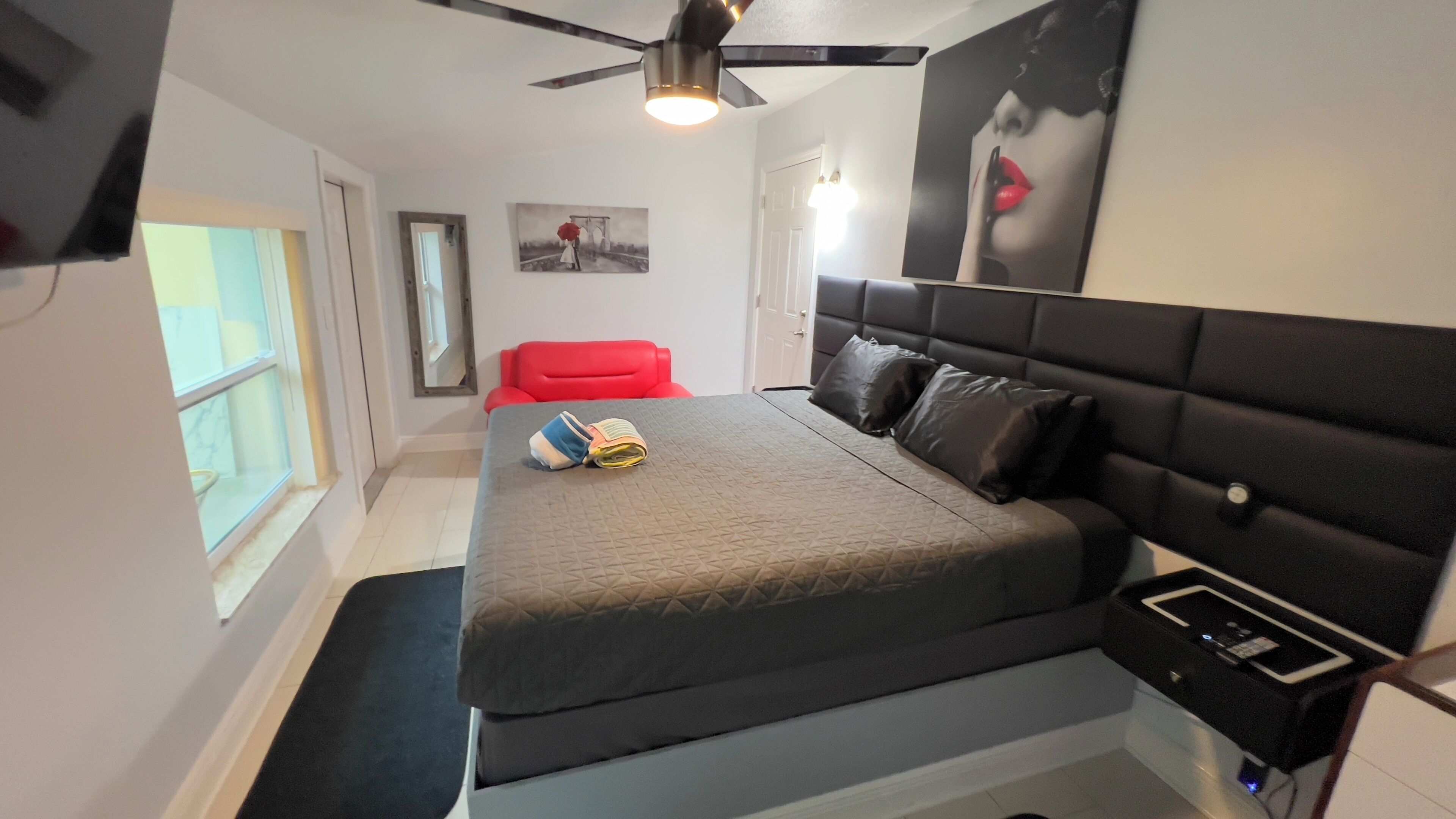 1 soverom, strykejern/-brett, wi-fi og sengetøy