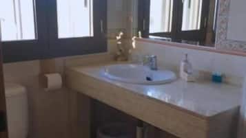 Regadera, regadera tipo lluvia, secadora de cabello, bidet