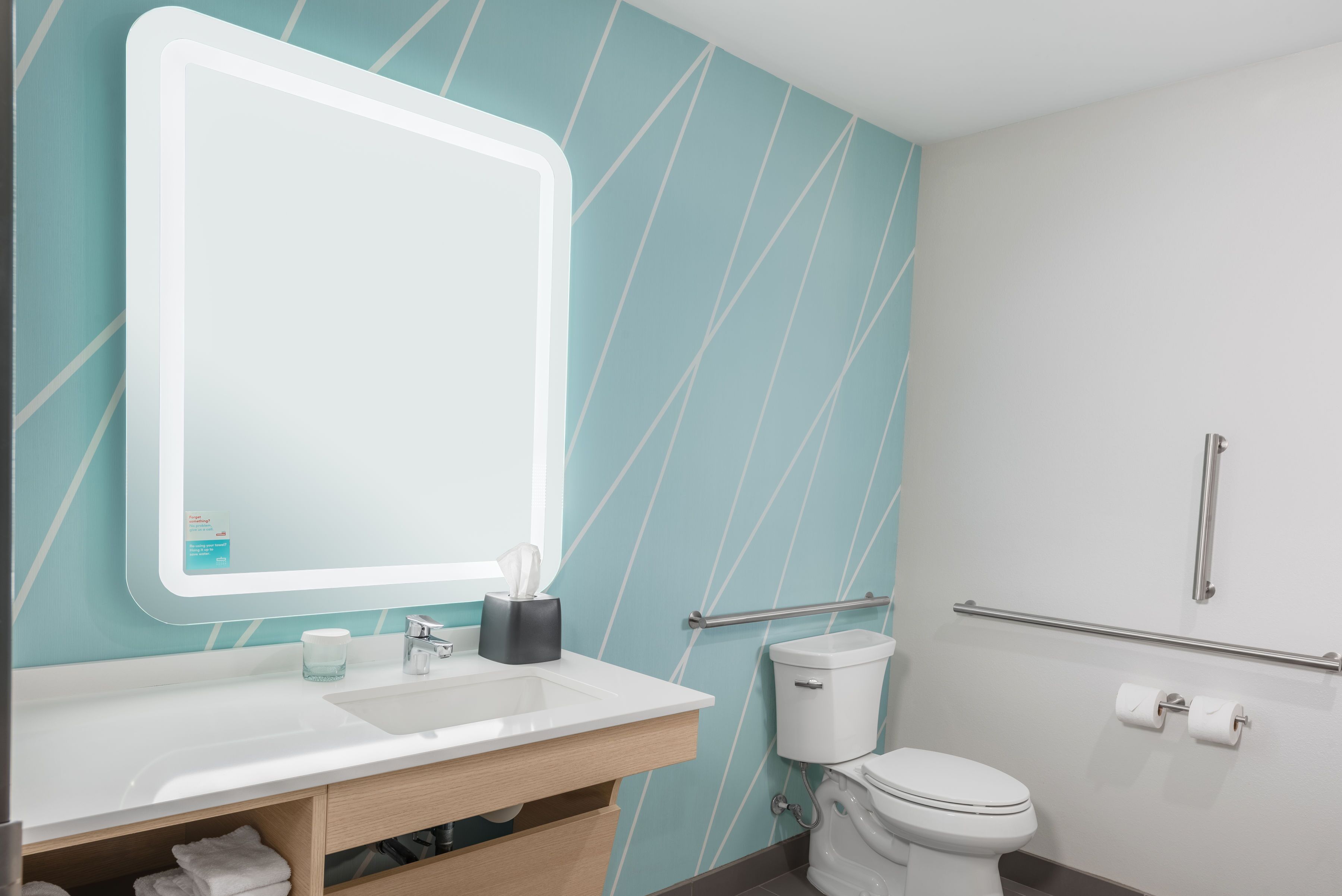 free toiletries, hair dryer, towels, soap