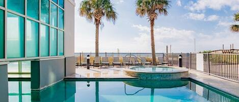 Indoor pool, a heated pool