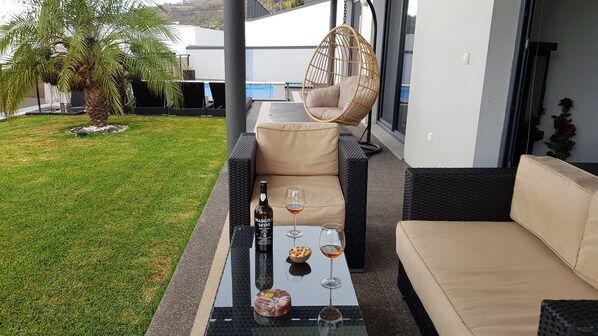 Terrace/patio - Casa Mia, the Dream Spot With Heated Pool (Arco da Calheta)