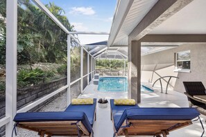 House, 2 Queen Beds (Quiet inland home with pool, two quee) | Pool