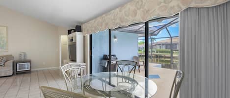 House, Multiple Beds (Quiet waterfront home with pool, dock) | Interior