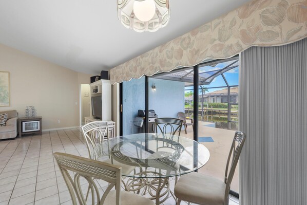 House, Multiple Beds (Quiet waterfront home with pool, dock) | Interior