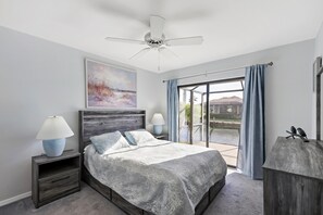 House, Multiple Beds (Quiet waterfront home with pool, dock) | 3 bedrooms, bed sheets