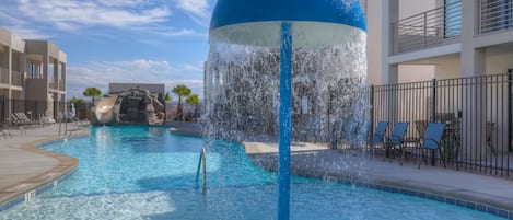 A heated pool