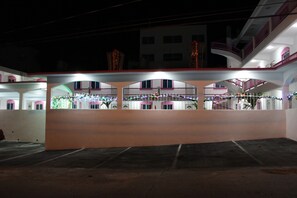 Front of property – evening/night
