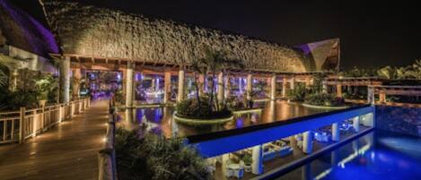 Piscine extérieure, piscine chauffée