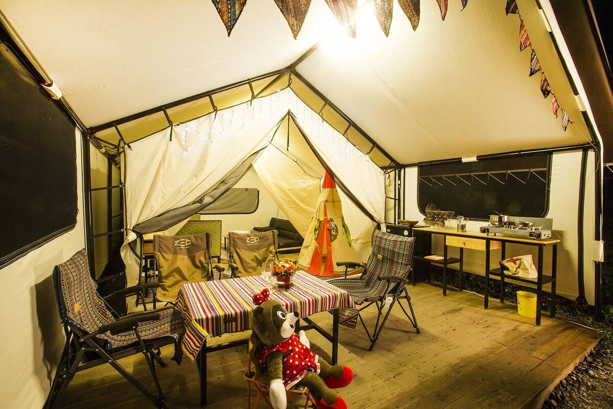 Family Tent | Living area | Heated floors