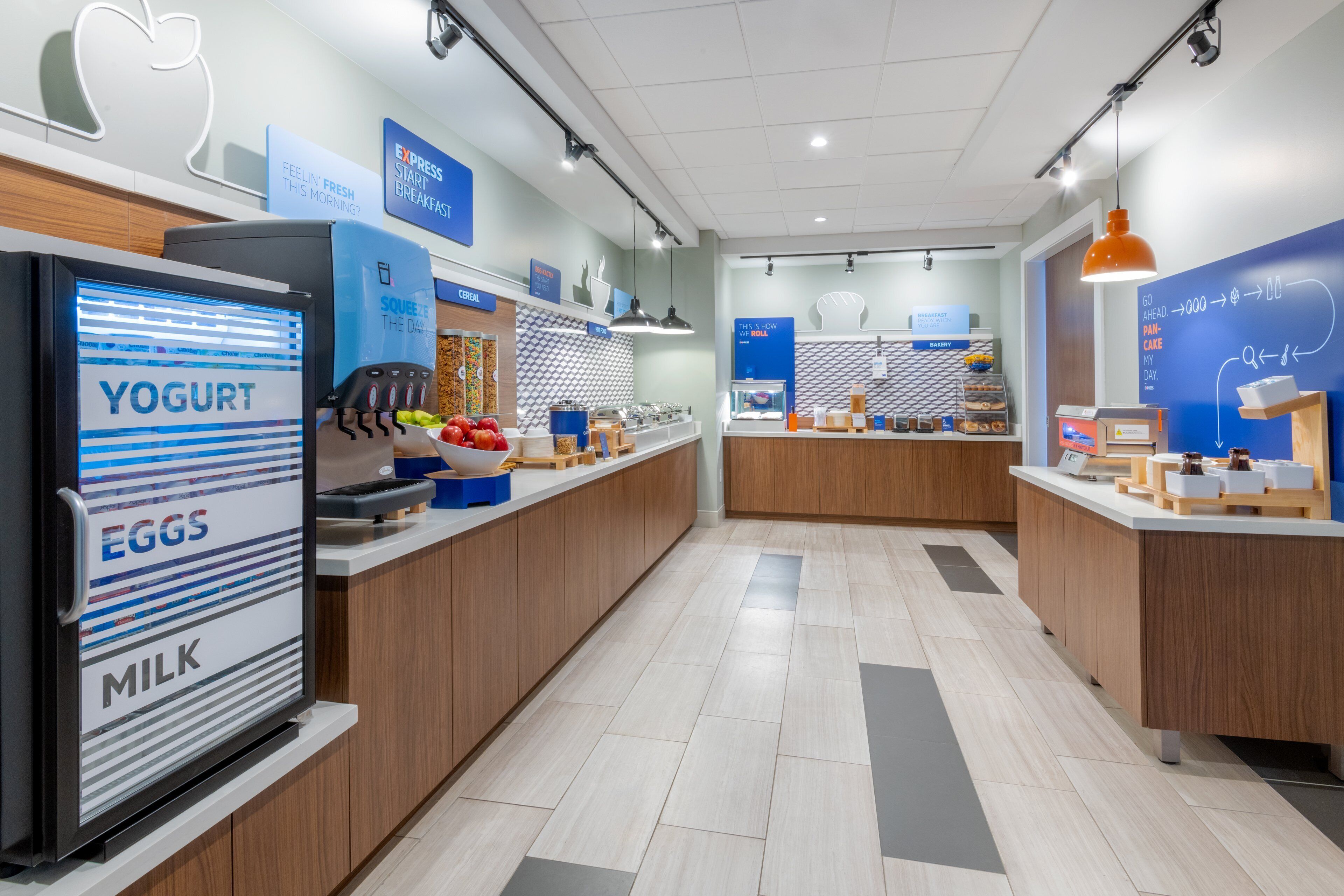 free daily self-service breakfast