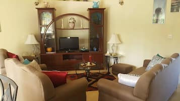 TV connectée, lecteur de DVD, livres