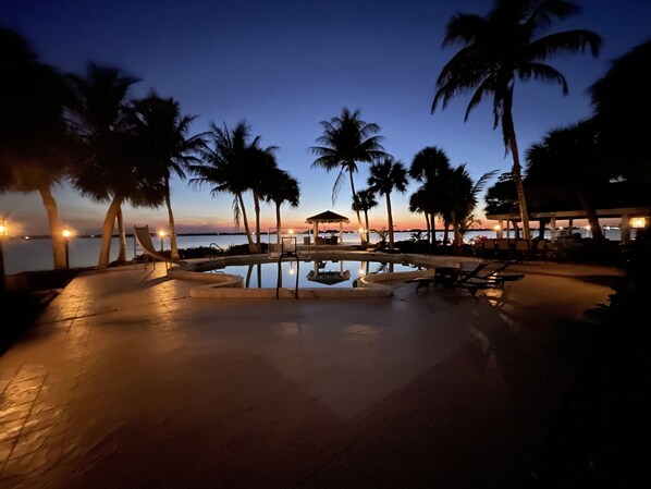 Indoor pool, outdoor pool
