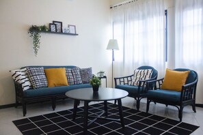 Leilighet – design | Oppholdsområde | LED-TV