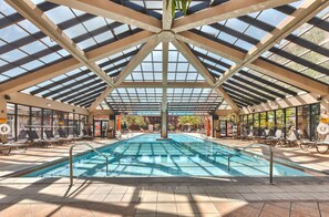 Indoor pool, a heated pool