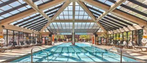 Indoor pool, a heated pool