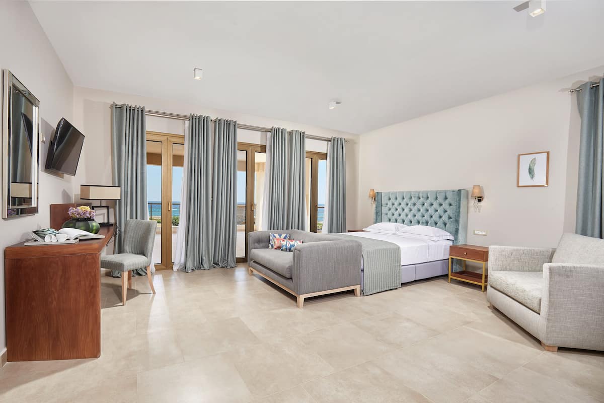 Suite Studio Panoramique, 1 grand lit et 1 canapé-lit, accessible aux personnes à mobilité réduite