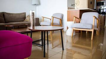 Apartment, 2 Bedrooms | Living room | 32-inch flat-screen TV with satellite channels, TV