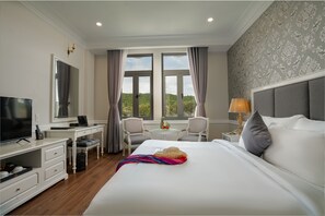 Deluxe kamer, uitzicht op stad | Een minibar, een kluis op de kamer, individueel gedecoreerd