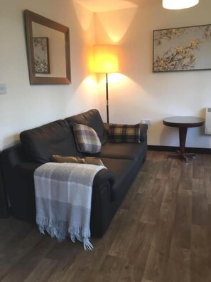 Chalet, 1 chambre | Aire de séjour | Téléviseur à écran plat, lecteur de DVD