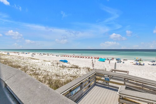 Relax at our beachfront condo, steps away from stunning Miramar Beach!