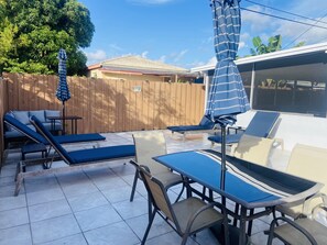 Maison Familiale, 3 chambres, non-fumeurs, en angle | Terrasse/Patio