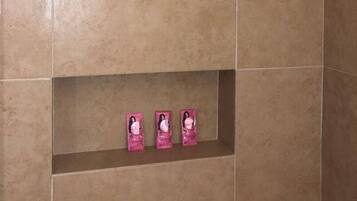 Towels, soap, toilet paper