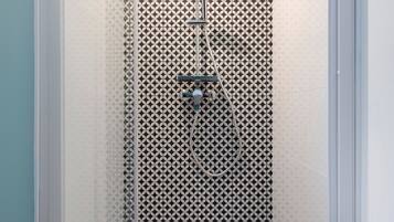 Hair dryer, towels