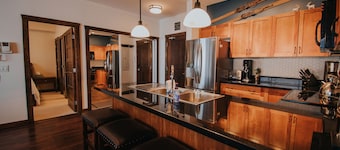 Luxury ski-in/ski-out condo with private hot tub and steam shower