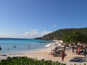 Vlak bij het strand, strandlakens