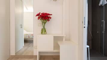 Deluxe Room, Terrace, Garden Area | Minibar, in-room safe, desk, laptop workspace