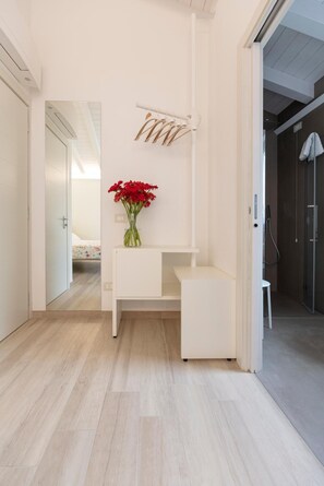 Habitación Deluxe, terraza, en la zona del jardín | Minibar, caja fuerte, escritorio y espacio para trabajar con un portátil